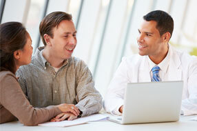 Cystic Fibrosis Center Doctor and Patient